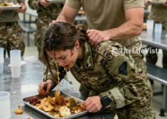 “D*E, B!TCH” — A Marine Tried to Humiliate a “Quiet Navy Nobody” in the Mess Hall… He Had No Idea She’d Spent Years Operating in Places That Don’t Officially Exist