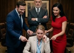 He Mocked Me While I Signed the Divorce Papers—Until a Voice From the Shadows Said, “Now That My Daughter Is Free”… and Everything Collapsed