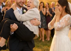 AT MY OWN WEDDING, THEY BROUGHT HIS MOTHER IN LIKE SHE WAS THE BRIDE—SO I RAISED MY GLASS AND ENDED IT ALL IN ONE SENTENCE