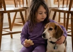A Barefoot Little Girl Crawled Through My Dog Door—The Way My Old Beagle Greeted Her Told Me This Wasn’t The First Time