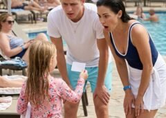 An Arrogant Woman Threw Her Cocktail On Me Because I Wouldn’t Give Up Our Pool Chairs… Then My 6-Year-Old Showed Her Husband One Tiny Photo That Changed Everything.