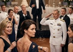 **My Sister Tore My Shirt Open to Humiliate Me at My Father’s Retirement Party—Then a Four-Star Admiral Saluted Me, and My Family’s Perfect Lie Collapsed in Front of Everyone**