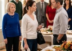 **My Husband Asked Me for a Divorce While I Was Cooking Thanksgiving Dinner for His Entire Family—Forty-Eight Hours Later, the Blue Folder I Quietly Handed My Attorney Changed Everything**