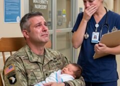 **A 6-Foot-4 Veteran With Trembling Hands Asked to Hold an Abandoned Premature Baby for Just a Few Minutes—Thirteen Hours Later, the Name on His Military Dog Tags Left the Entire NICU Crying and Uncovered a Promise Kept Across Three Decades**