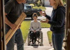 **My Neighbor Tore Out My Disabled Daughter’s Wheelchair Ramp—Hours Later, the City Marked His Brand-New Garage for Demolition**