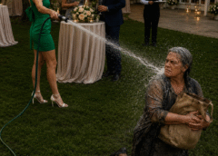 My Son’s Fiancée Sprayed Me With a Garden Hose and Called Me a Beggar in Front of 30 Guests—Then My Son Walked Outside and Saw Who She Was Humiliating